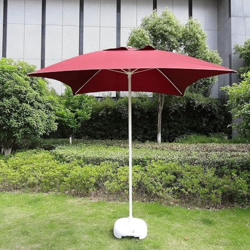 Toile de remplacement pour parasol 2x2m gris à 4 baleines pour jardin