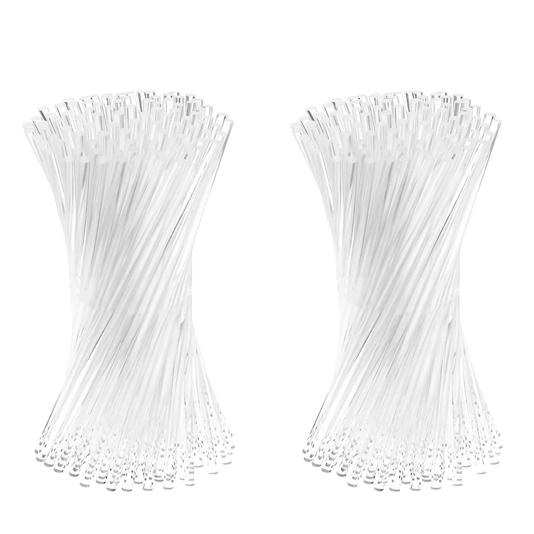 Hndhbfgrt 200 Pieces 6 Inch Acrylic Lollipop Sticks Clear Reusable Acrylic Rods for Making Lollipops Cake Pops Candies Chocolates