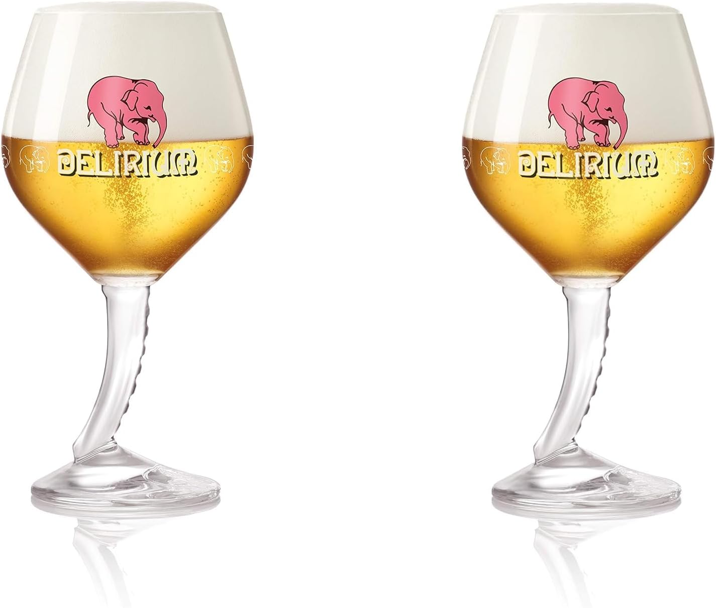 Delirium Belgian Ales Signature Chalice Glass 0.25 Liter - Set of 2