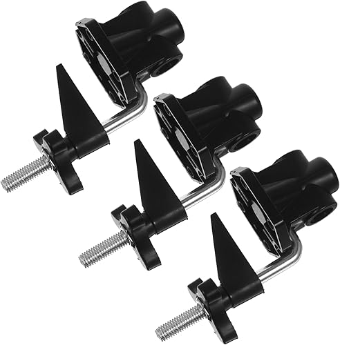 YARNOW 3 piezas de brazo para mesa de mesa, accesorios de uso con base de columpio para dormitorio, tornillo de banco fijo, negro, clip de metal