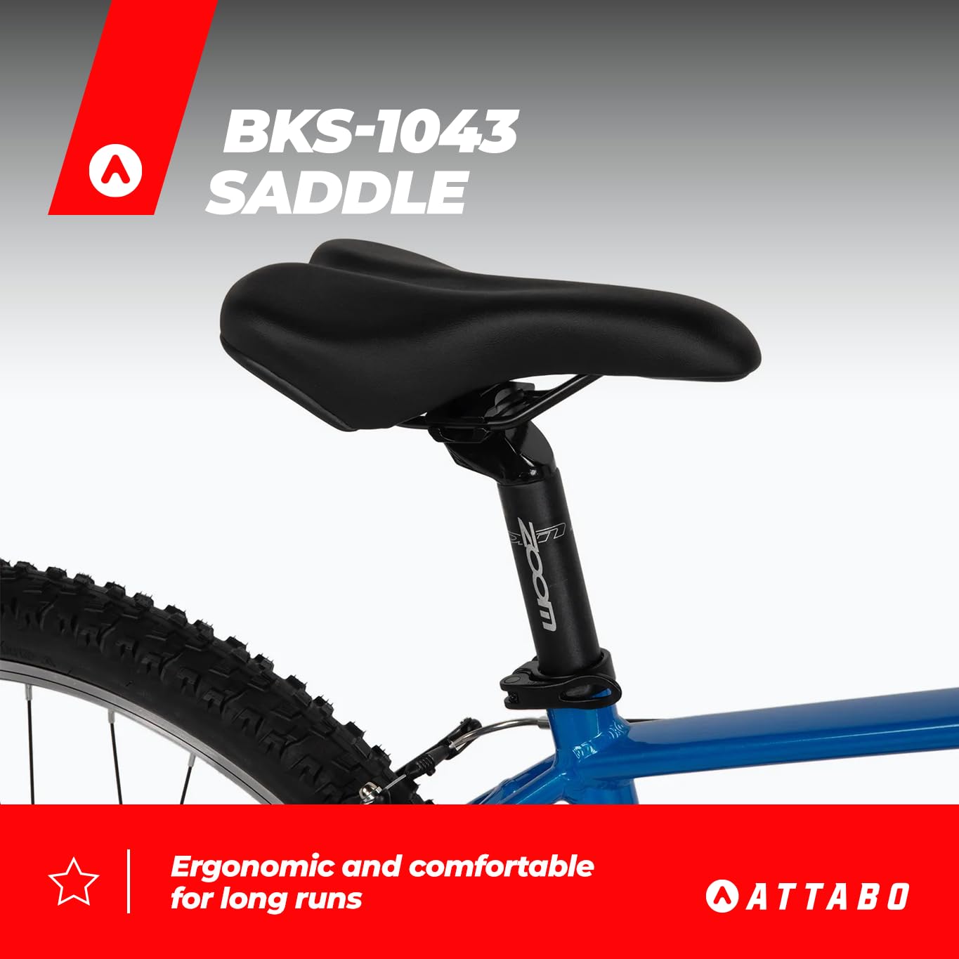 ATTABO Bicicletta da Uomo ALPE 1.0 Mountain Bike con Telaio in Alluminio Manubrio ergonomico da 17|19|21" Bici Uomo con Ruote da 29" Sella Regolabile Deragliatore a 21 velocità Colore Blu|Rosso