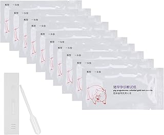 Pig Pregnancy Test Strip, 10Pcs Disposable Sow Early Pregnancy Test Tool, Early Pregnant Detection Testing Tool Veterinary Equipment Livestock Accessory for Pig Early Pregnancy Testing
