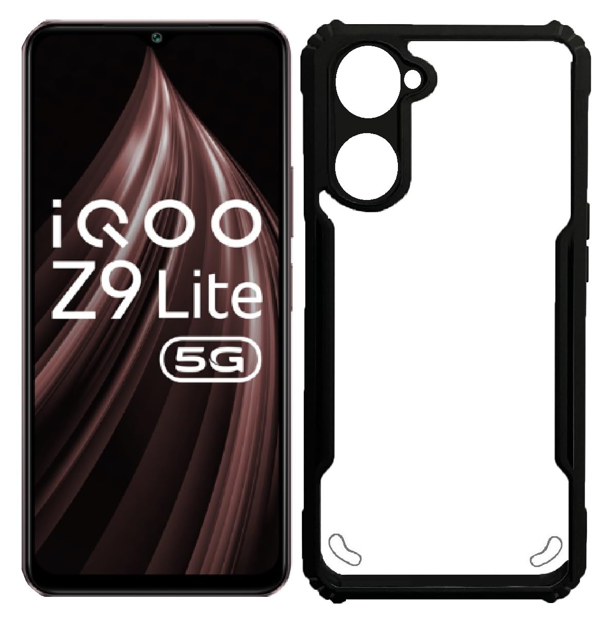 Carrywrap Synthetic Rubber Transparent Hard Back Cover Case For Iqoo Z9 Lite 5G/ Vivo T3 Lite 5G/ Vivo Y18/ Vivo Y18E (B0D8TWFJV9) Amazon Price History, Amazon Price Tracker