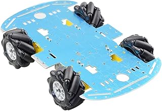 SHYISY Raspberry pi kit Aluminum Mecanum Wheel Omni Robot Car Chassis Kit With 4pcs TT Motor For Ar-duino Raspberry Pi DIY Toy
