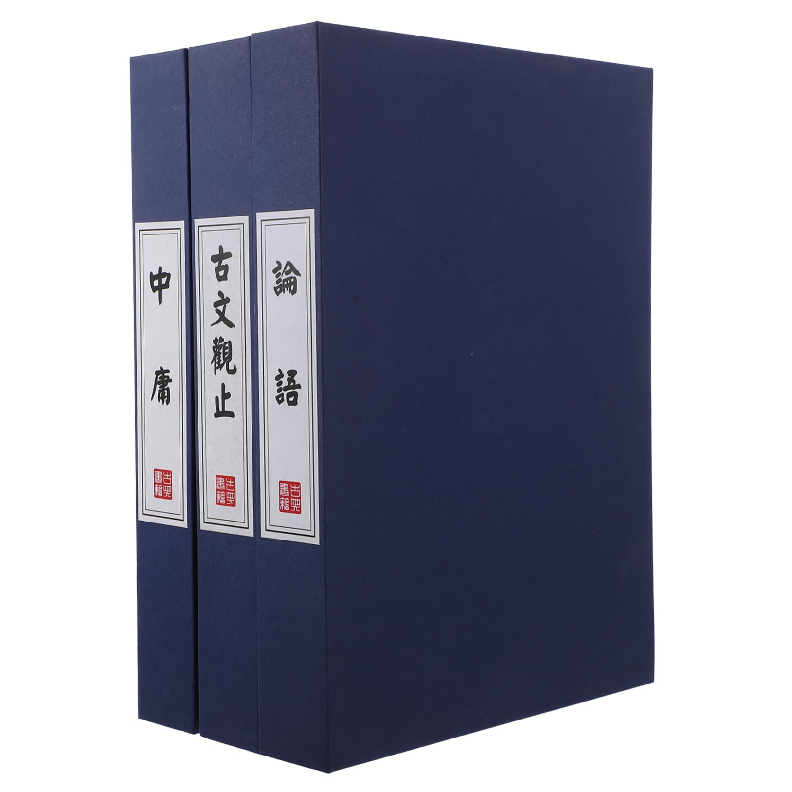 RORPOIR Vintage Chinese Book Models 3pcs Fake Books for Decor Bookshelf Aesthetic Dark Decor