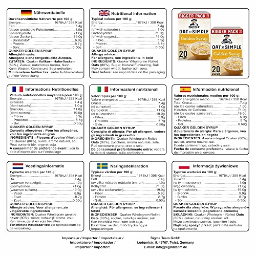 Cleverry set met Quaker Oat So Simple Havermoutpap Golden Syrup 40 zakjes x 36g – voor een heerlijk ontbijt - Image 4