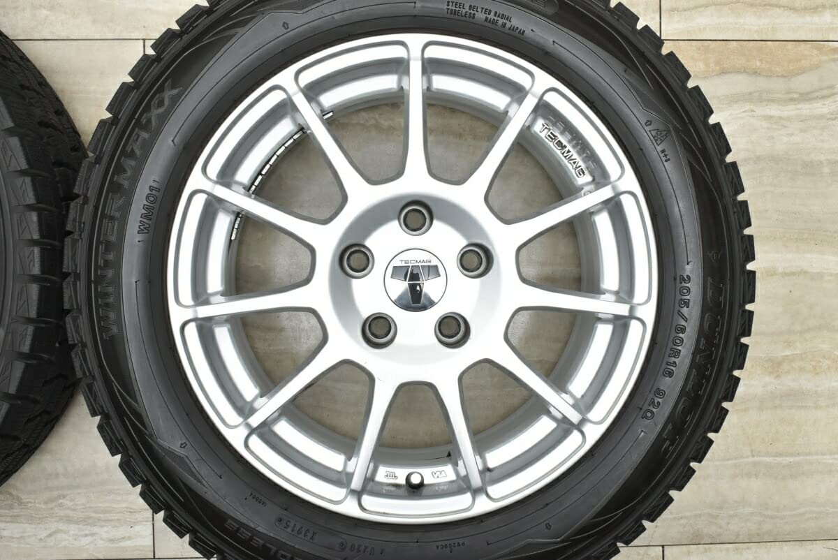 Amazon | 中古 スタッドレスタイヤホイール 4本セット 16インチ 7J +50 