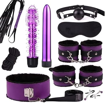 Xuji 11 piezas Set de juguetes sexuales Collar sexual Esposas ...