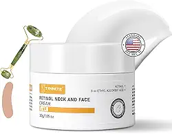 Creme firmador e levanta o pescoço com retinol e ácido hialurônico, hidratante de aveia calmante para rosto e pescoço, Centella Asiatica e manteiga de karité, tratamento diário leve e não oleoso