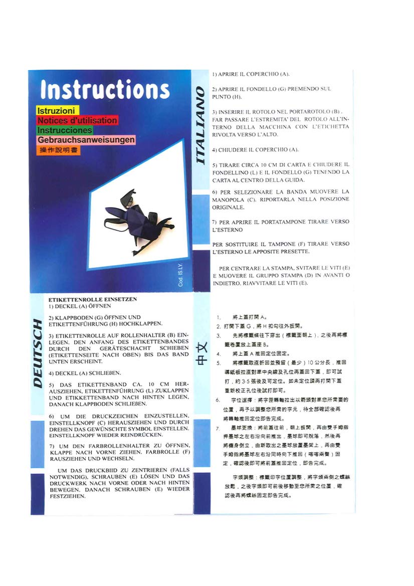 Machine à étiqueter Manuelle Ferlabel PRO - 8 Caractères - Kit Complet Avec 4 Rouleaux D'étiquettes 26x12 Mm