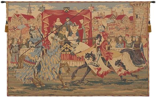 Miniatura 1 de Tapiz europeo Medieval Lists, 56 pulgadas x 38 pulgadas, algodónviscosapoliéster por Charlotte Home Furnishings