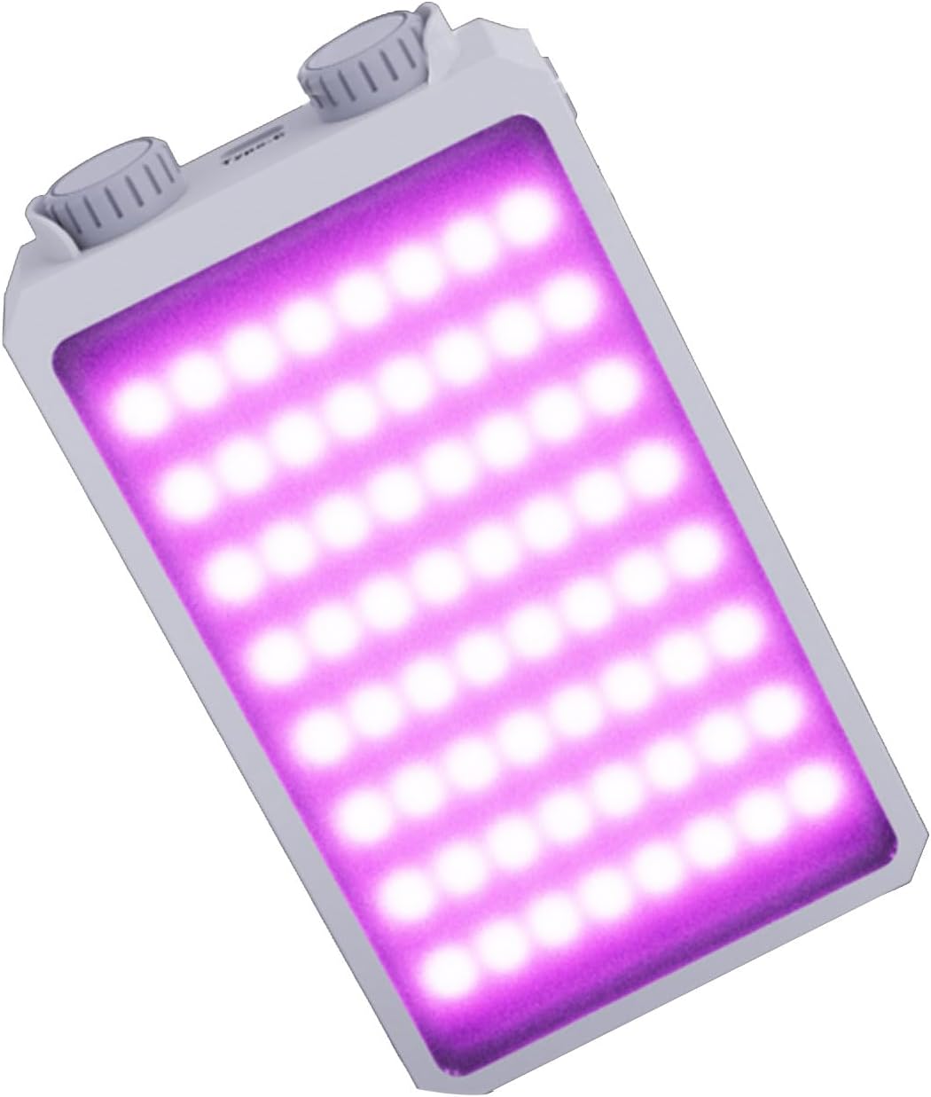 RGB Video Light, 25W Portable LED Camera Light, CRI 95+ 2500K~9000K 8000 Lumens RGB Pocket-Sized Mini Portable Light, Temperature Control Built-in Rechargeable Battery PD Charging (White)