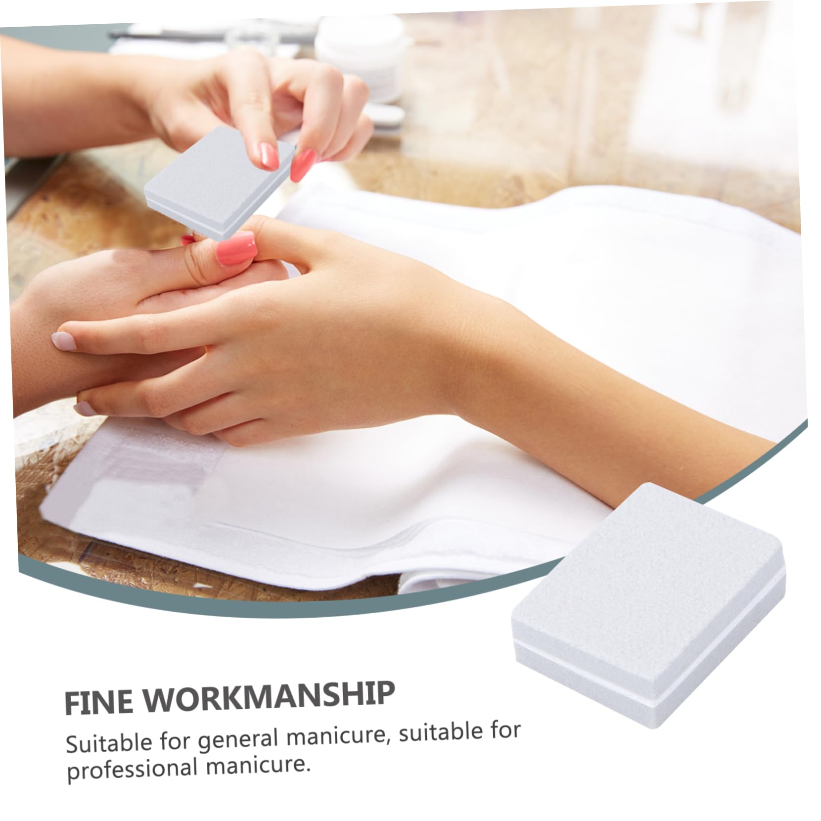 FOMIYES 120piezas Mini Limadores De Uñas De Esponja Coloridos Herramientas De Arte Para Manicura y Pulido Limas De Uñas De Doble Cara