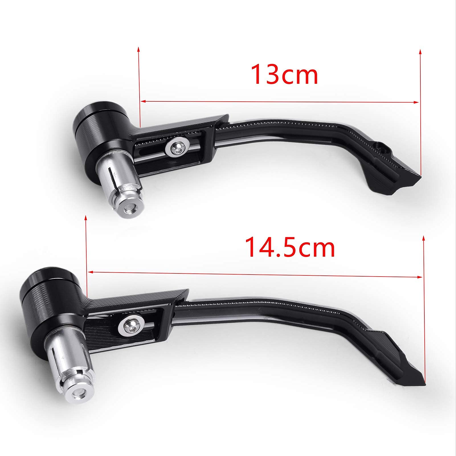 Protège-mains de Guidon de Moto pour Motocross, Dirt Bike Accessoire de Protection Protections de Levier D'embrayage de Frein Pour 22 mm Guidon, Course,Couleur Noir Universel