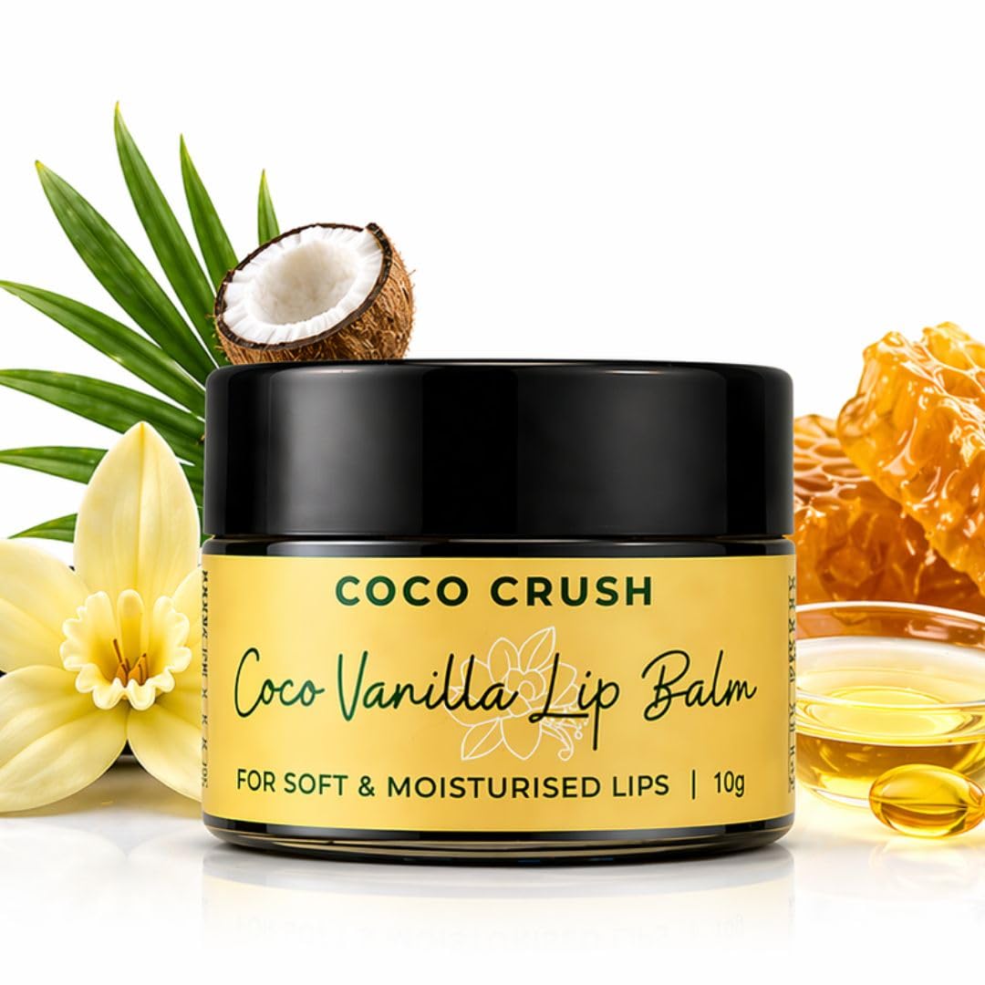 Coco Crush Natural SPF 50 Lip Balm Coconut Vanilla | Protects from Sun Damage | Heals Pigmented Dry & Chapped Lips | Restores Natural Lip Colour | For Men & Women | 10g-image-28