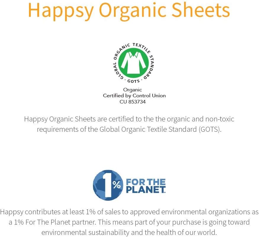 Happsy Organic Full Bed Sheet - Breathable & Fitted Bed Sheet for Full Size Bed - 4 Piece Extra Soft Bedding Set - 300 Thread Count Organic Cotton Sheet Set - Image 2