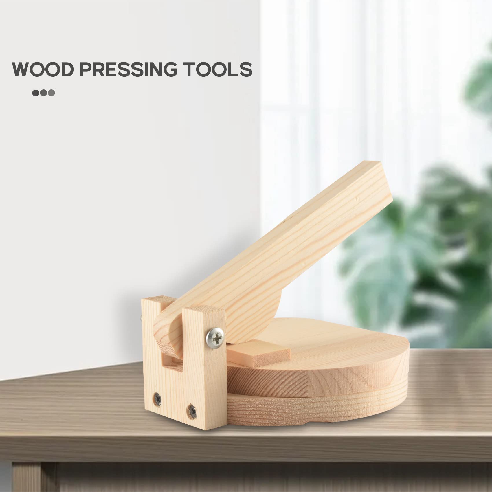 Pressa per Tortilla nel Legno Pressa per Gnocchi Maker Presser Chapati Roti Corn Maker Strumenti per Pressare Accessori per Gadget da
