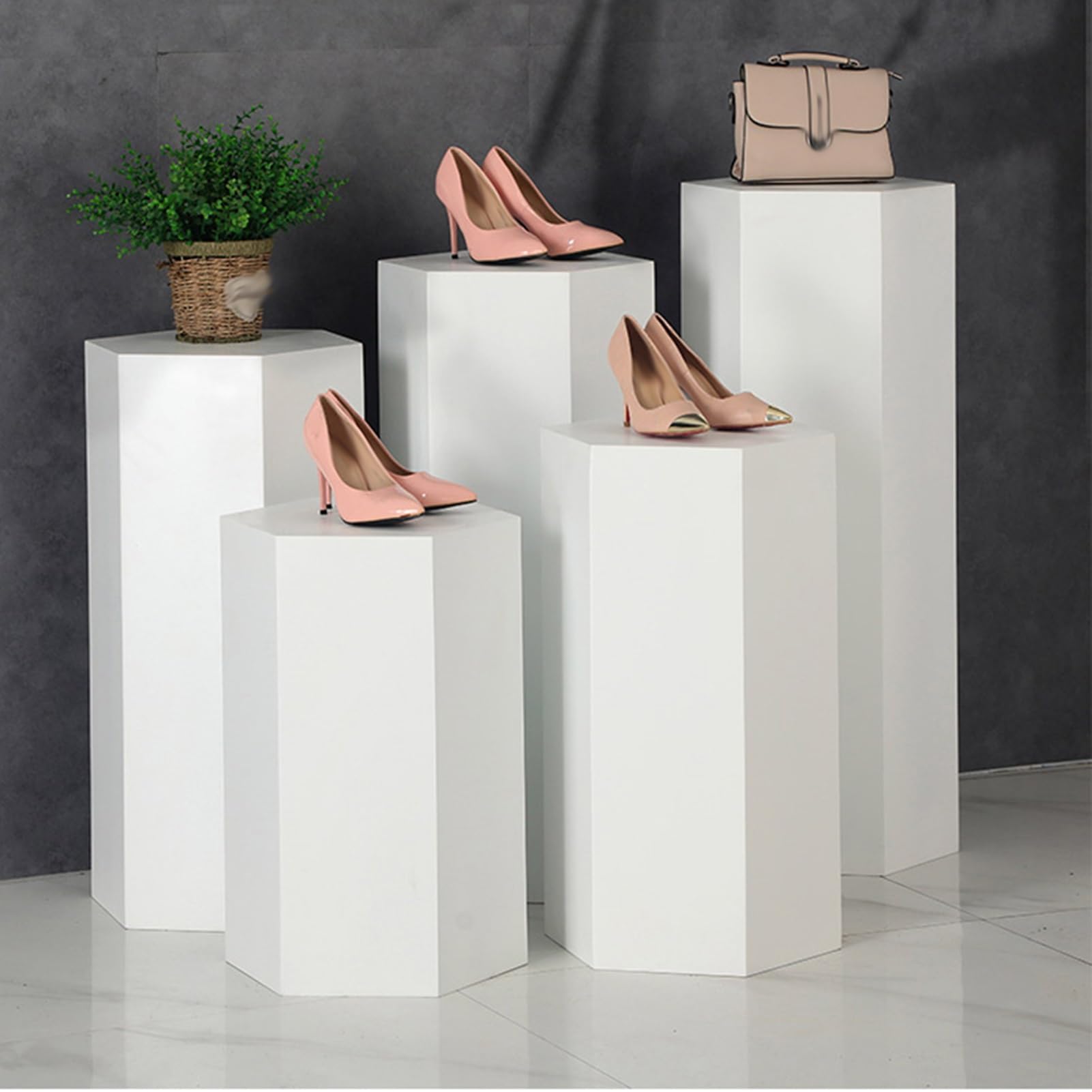 ckable - Espositore cubo bianco per matrimoni, sculture e decorazioni, 50 x 60 cm, colonna Sto nd