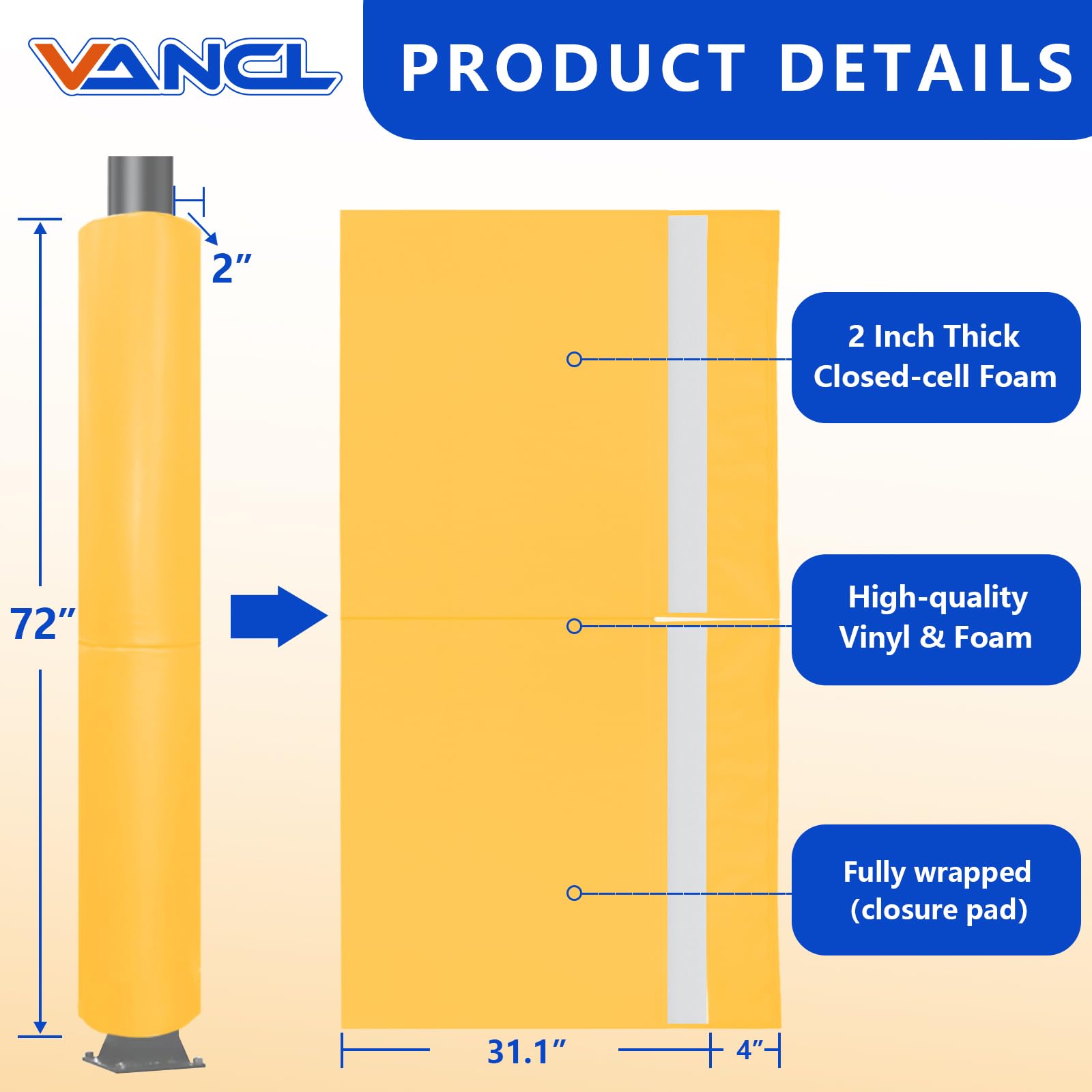 VANCL Universal Pole Padding 72