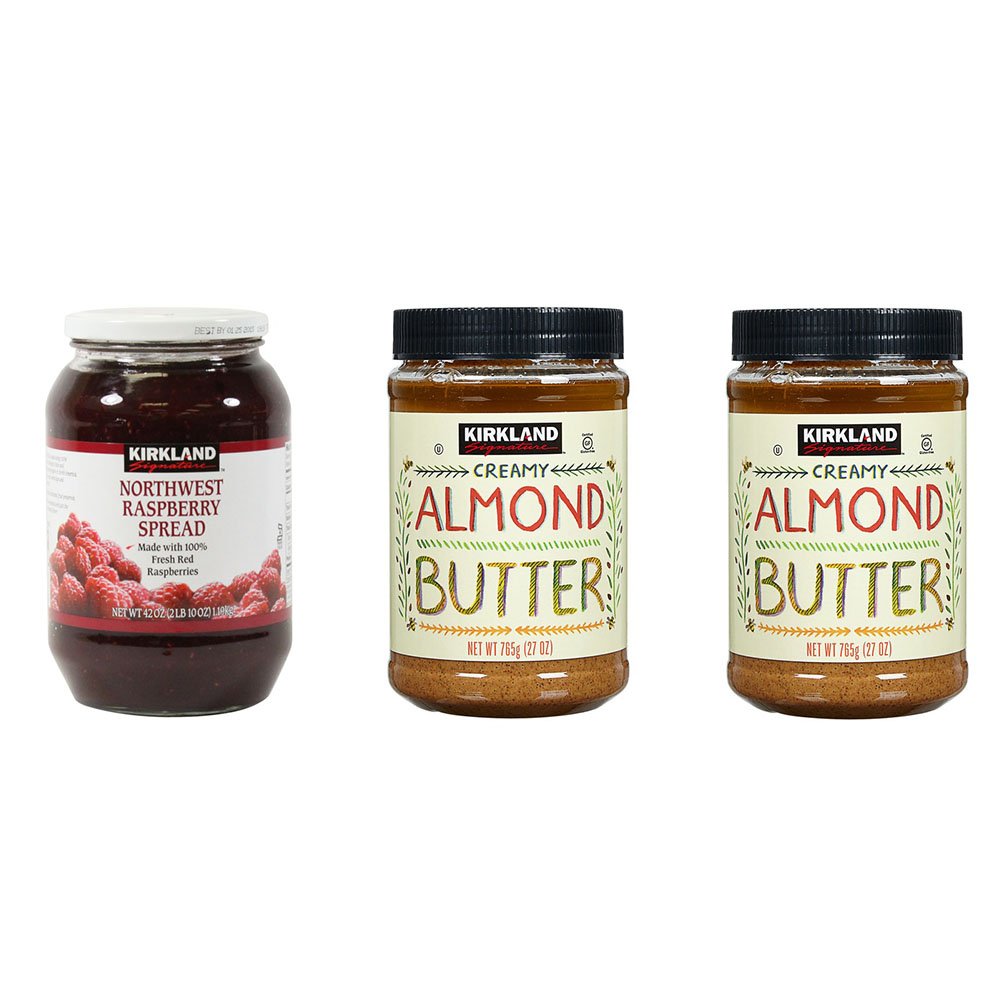Buy Kirkland Signature Northwest Raspberry Spread and Creamy Almond