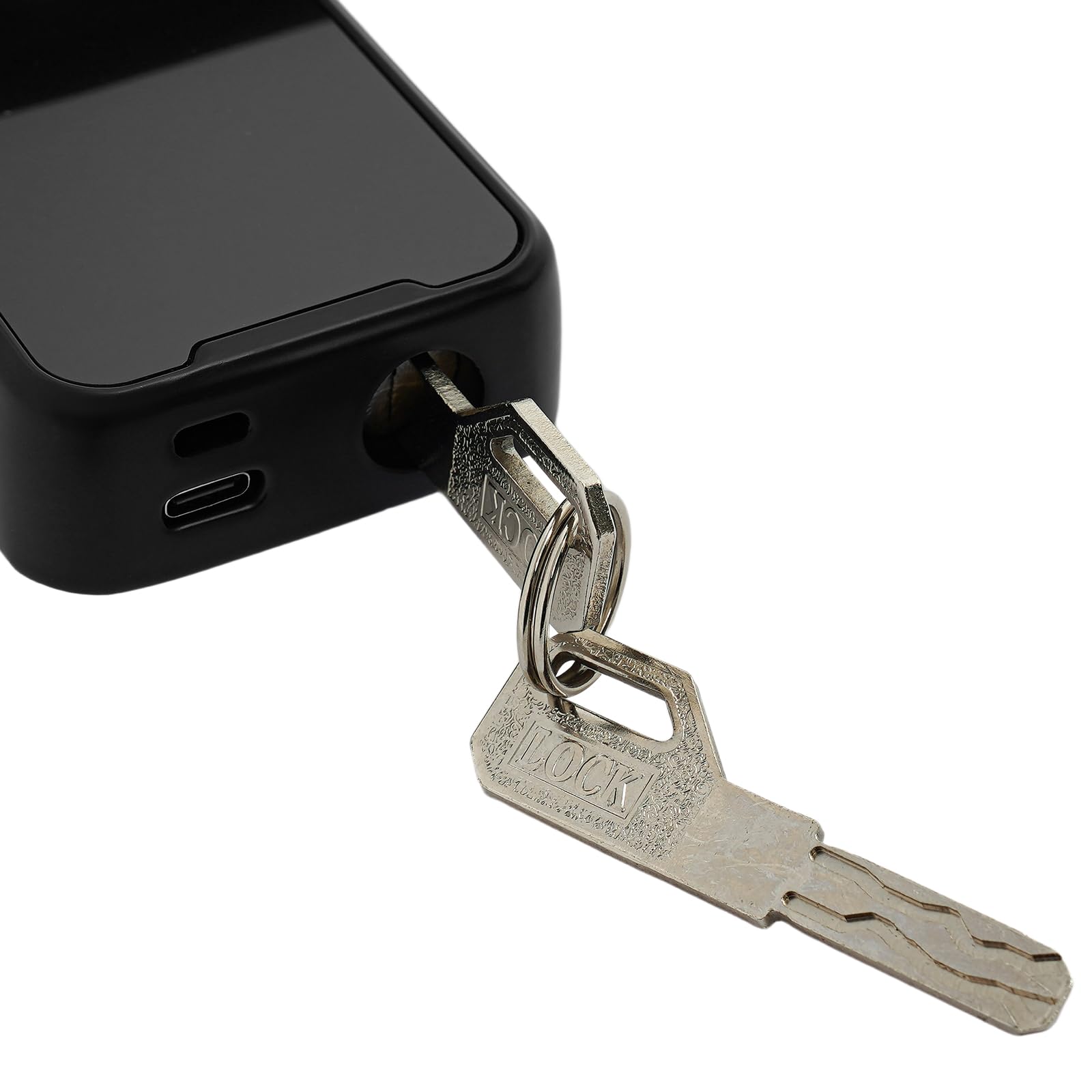 Intelligentes Türschloss,5-in-1 Elektronisches Türschloss mit Fingerprint + Code + Schlüssel + Karte + temporäres Passwort,App-Steuerung Smart Riegelschloss für Haustür 35-50mm (schwarz)