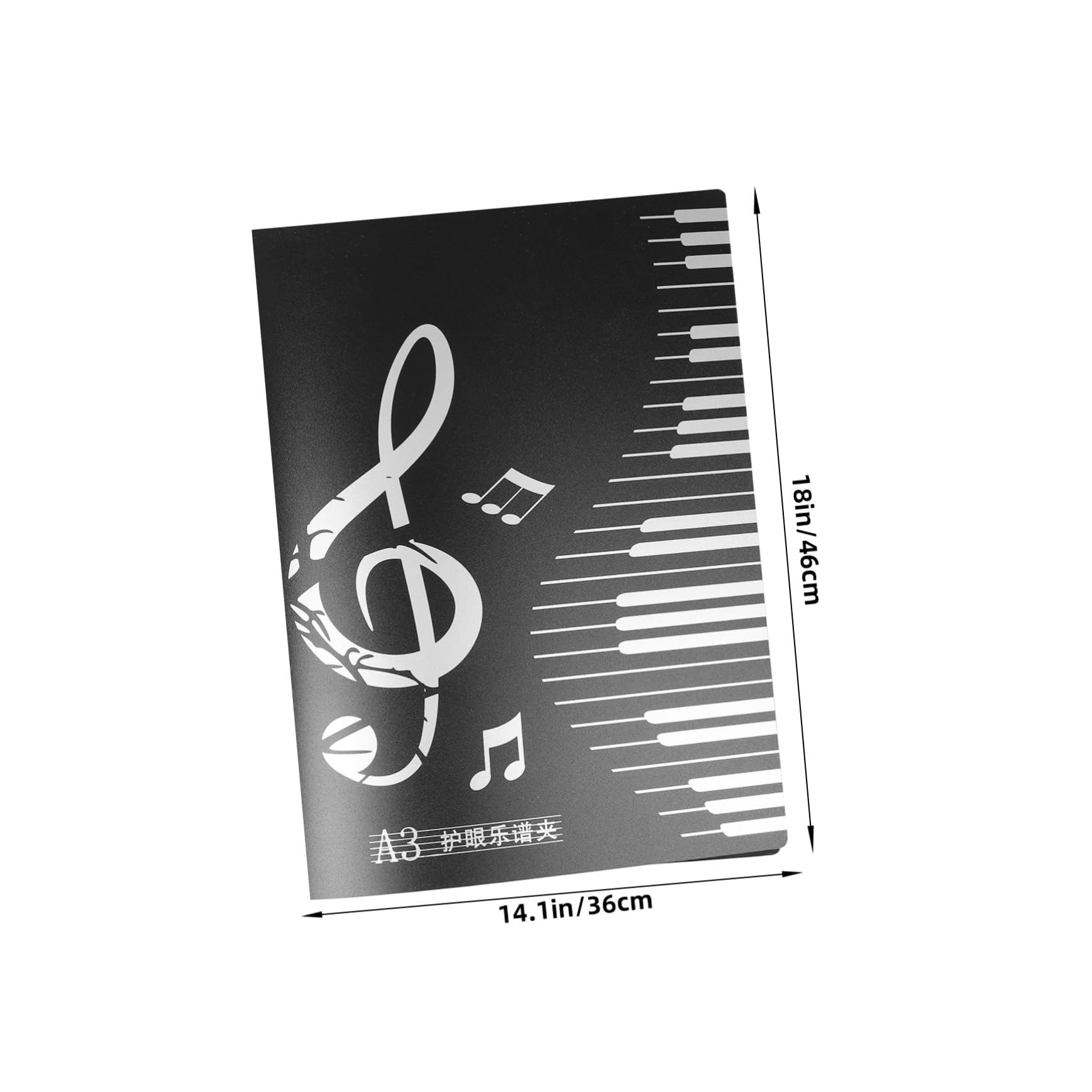 EPIGEIST Elegant Music Folder for Piano and Band Sheet Music Storage Holder 20 Pages Sturdy Plastic