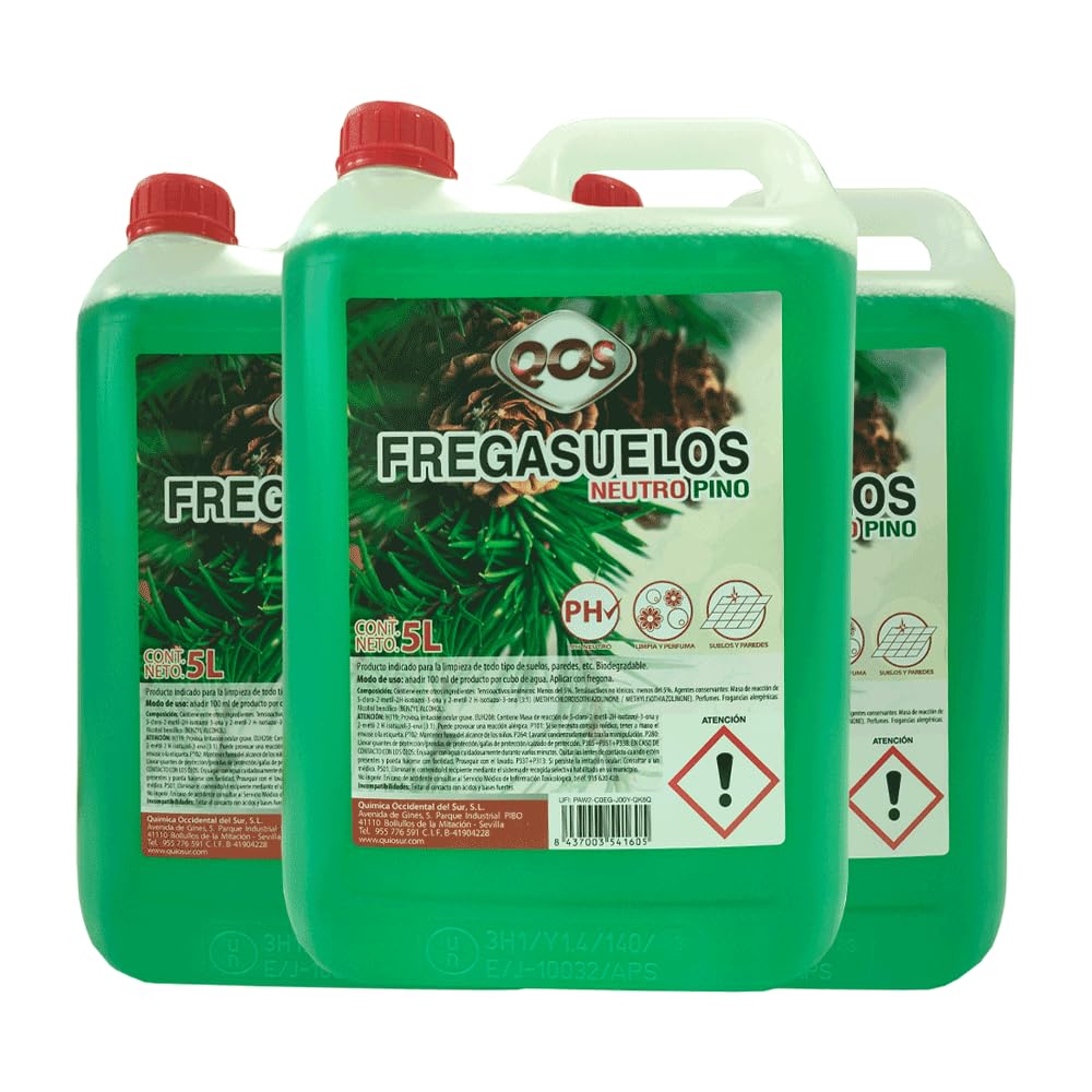Fregasuelos ph neutro pino 5 litros Caja 3 garrafas