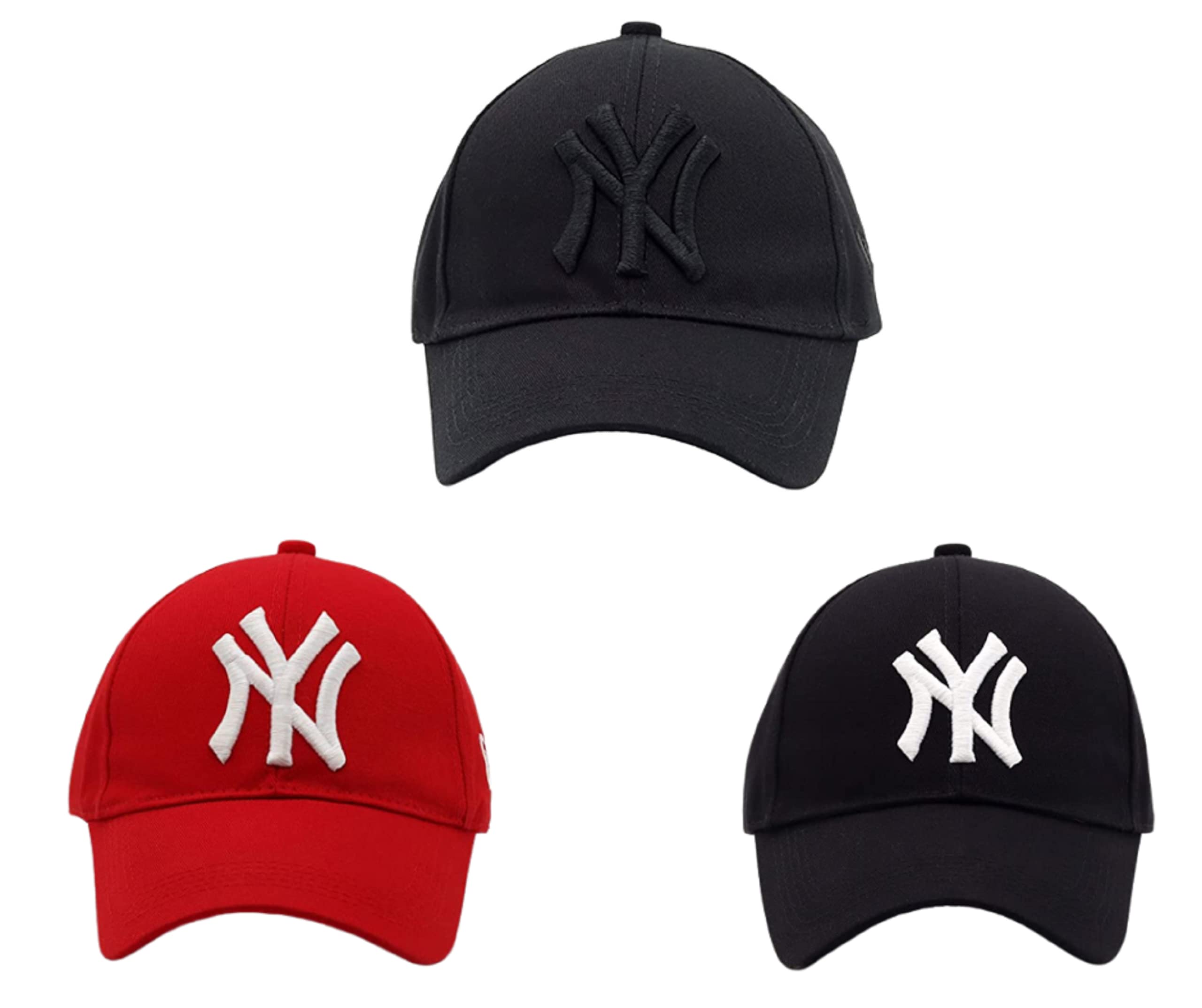 CLASSYMESSICap Combo Pack of 3 Baseball Caps for Men and Women Stylish Unisex Cotton Caps Men for All Sports Football Cricket Running Dating Gifts Hat