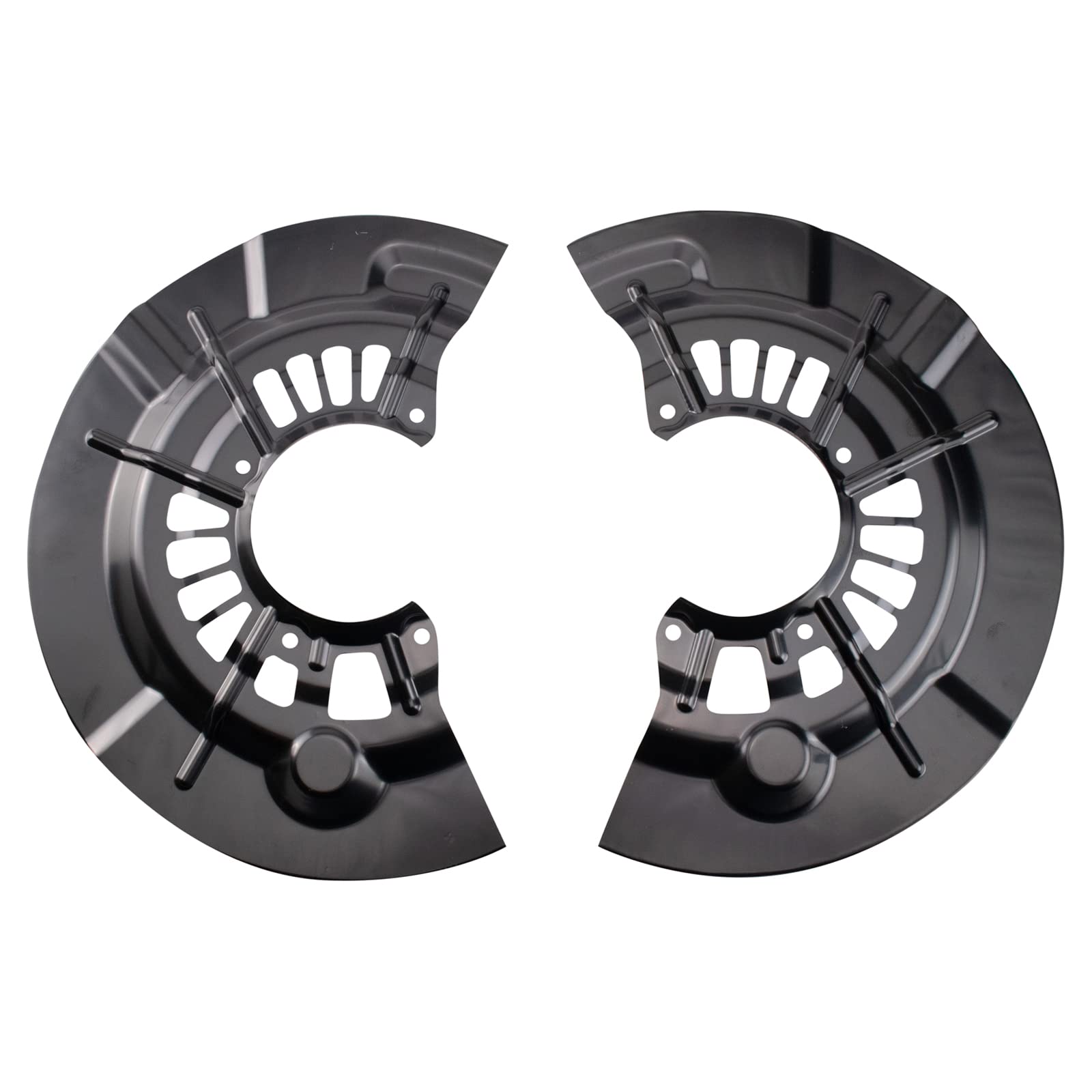 TRQ Front Brake Dust Shield Set Compatible with 2012-2016 Toyota Avalon Camry ES300h ES350