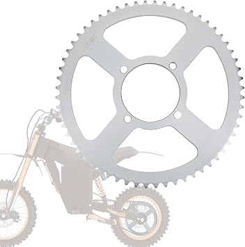 60T Rear Sprocket Kit for Tutti Soleil 01, Carbon Steel Chain Wheel Sprocket for Tuttio Soleil01 Electric Dirt Bike