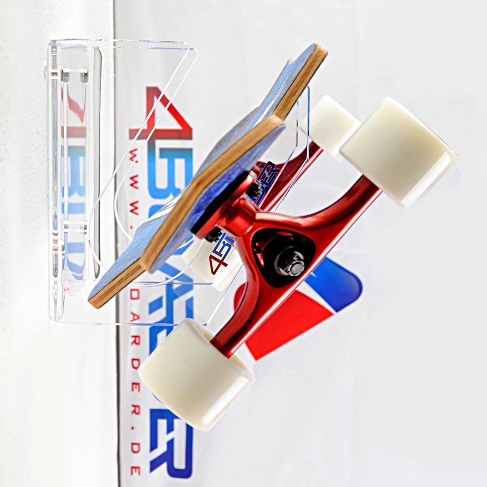 WAVE Wand-halter Wand-halterung Regal für Wellenreiter Longboard Surfboard Surfbrett SHortboard, transparent
