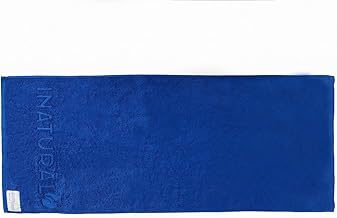منشفة رياضية من آي ناتشورال مصنوعة من القطن 100%، لون أزرق رويال، مقاس 50 × 120 سم، قطعة واحدة، مضادة للبكتيريا والروائح بتقنية البوليجين