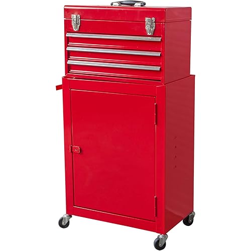 Torin ATBD134B-RED, 4 Drawer, Red