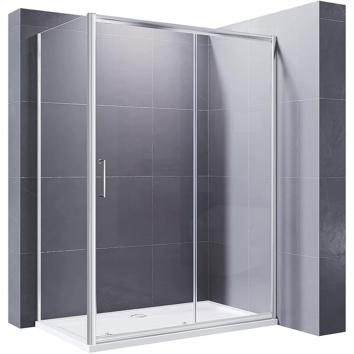 Buy ELEGANT 1200x800mm Sliding Shower Enclosure 8mm Easy Clean Glass