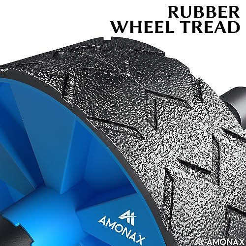 Amonax Convertible Ab Wheel Roller with Large Knee Mat for Core Abs Rollout Exercise. Double Wheel Set with Dual Fitness Strength Training Modes at Gym or Home - Image 3
