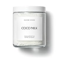 Vista 9 de HERBIVORE Coconut Milk Bath Soak Deeply Hydrating + Skin Softening, Soothing Light Coconut Scent, Vegan, Plant-Based