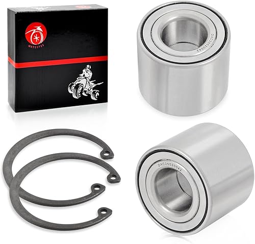 2 rodamientos de rueda de buje de freno trasero + CIRCLIP para Kawasaki Brute Force 650 750 4x4 4x4i Mule 3000 3010 3020 4000 4010 KAF620 KAF950