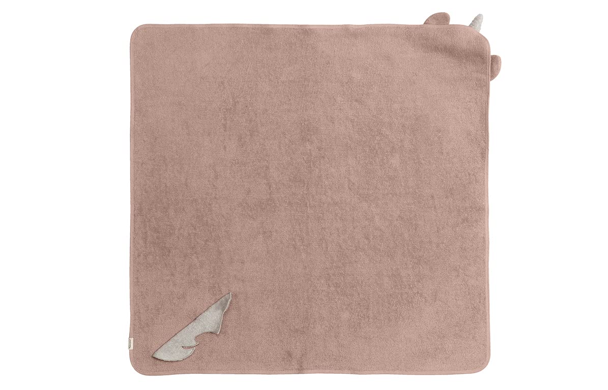 Kindsgut Baby Kapuzenhandtuch Einhorn, 100% Baumwolle, 100 x 100 cm