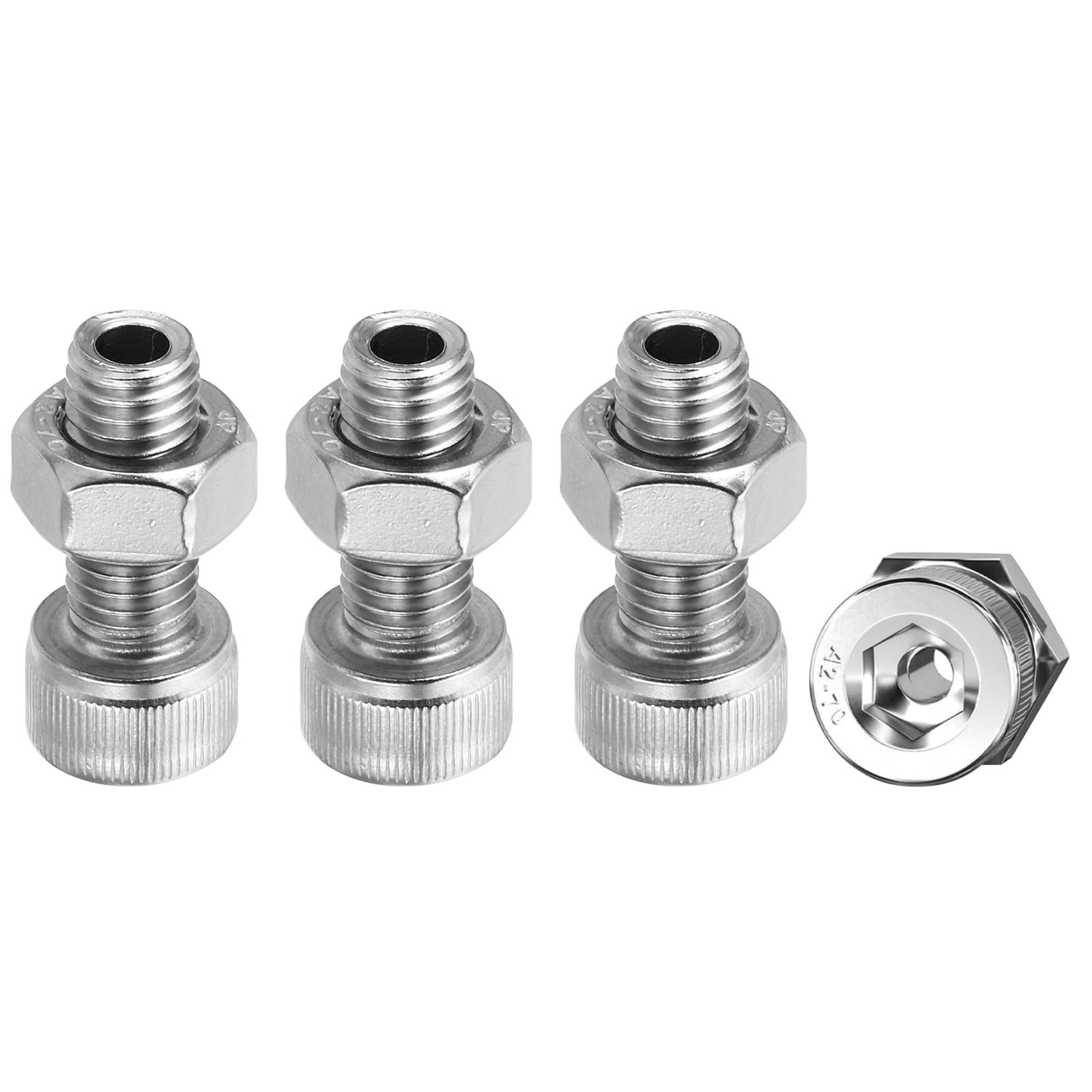 PATIKIL M10x25mm 304 Stainless Steel Hollow Bolt