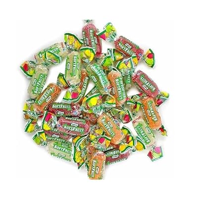 Vidal Soft Fruit Assorted Fruit Jelly Gummies, Individually Wrapped, Bulk Bag, 2.2 lbs