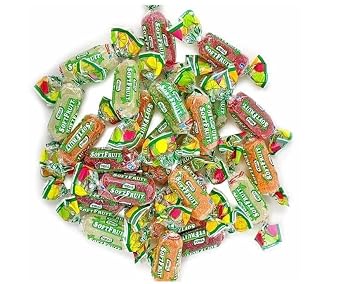Vidal Soft Fruit Assorted Fruit Jelly Gummies, Individually Wrapped, Bulk Bag, 2.2 lbs