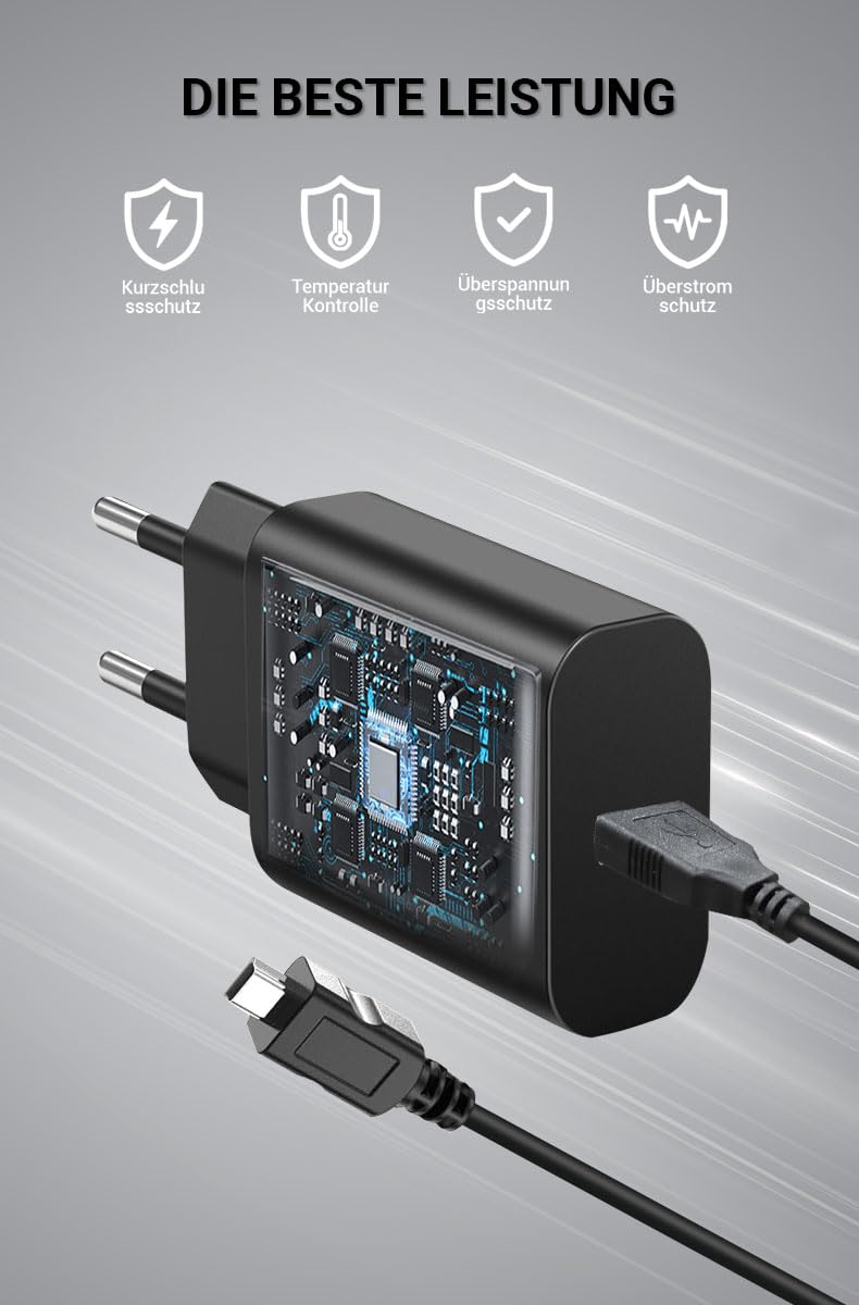 Typ-C Ladegerät Für JBL Go 3, Pulse 4, Xtreme 3 & Mehr – Inkl. Displayputztuch Von Mungoo (2A, 1m Kabel)