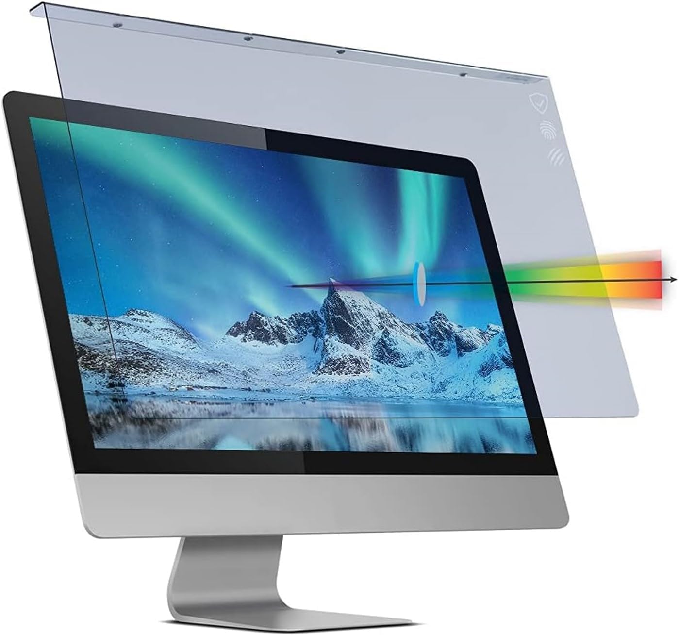 VizoBlueX 20 -21-21.5 -22 inch Anti-Blue Light Filter for Computer Monitor. Blue Light Screen Protector Blocking Panel 19.5“x 12.1” for LCD TV PC Mac iMac