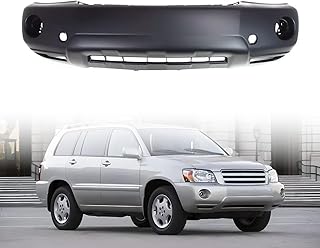 Front Bumper Cover Replacement Primed Compatible with 2004-2007 Toyota Highlander - Compatible with Base, Limited & Sport Models - Part # 5211948917, TO1000278