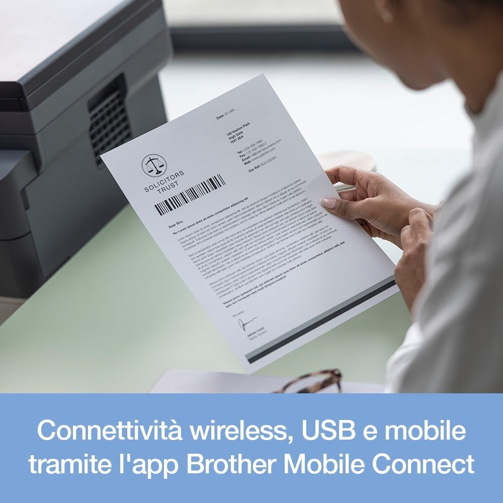 Brother MFCL2827DWXL Monofunzione Laser Monocromatica 32 ppm Stampa Fronte/Retro WiFi LAN USB