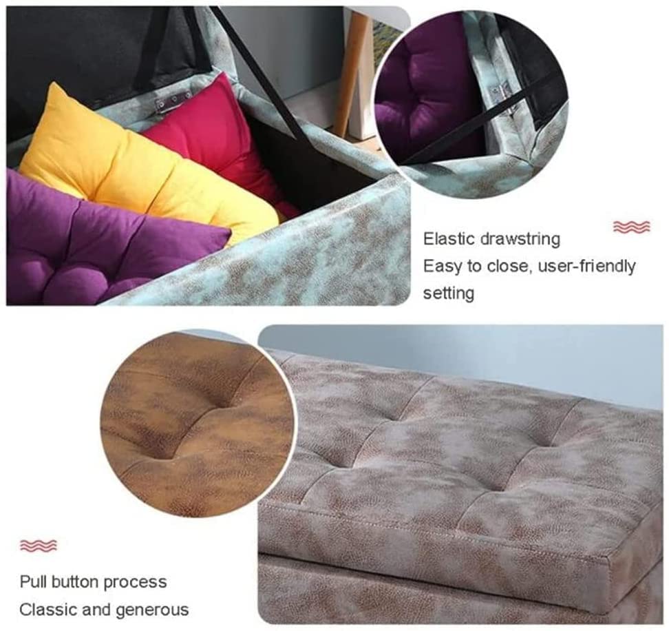 Tabouret de rangement pour optimiser l'espace du dressing - 5