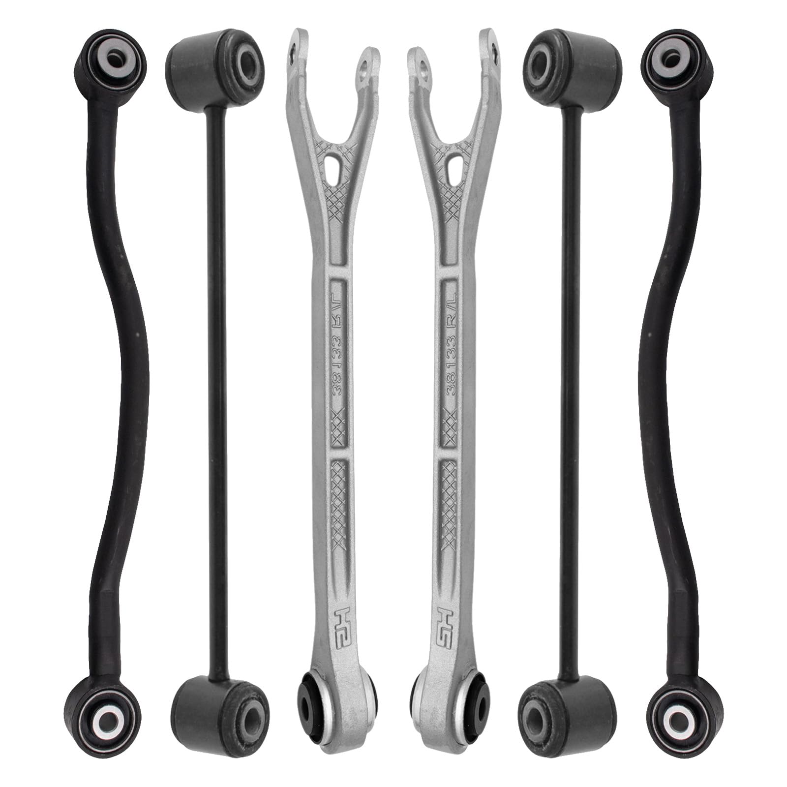 AUQDD Kit 2 Bracci Di Controllo Posteriori Superiori Per Sospensione | Compatibile Con Chrysler 300, Dodge Challenger, Magnum | Sostituzione K641535 E K641536