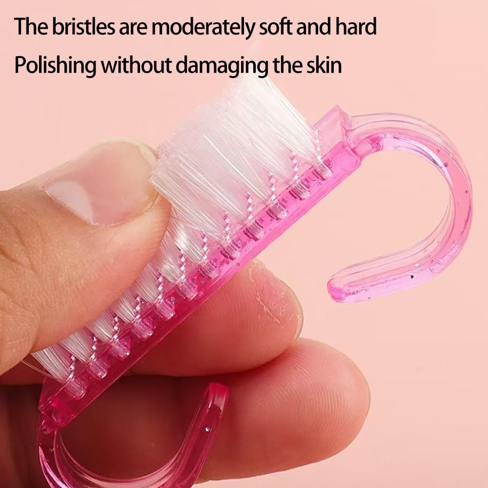 24 Pezzi Spazzola Per Unghie Spazzola Per Il Lavaggio Delle Mani con Manico in Plastica Lavaggio Di Mani Spazzolino Per Pulizia E Pulizia Delle Unghie(Viola, Rosa, Blu)