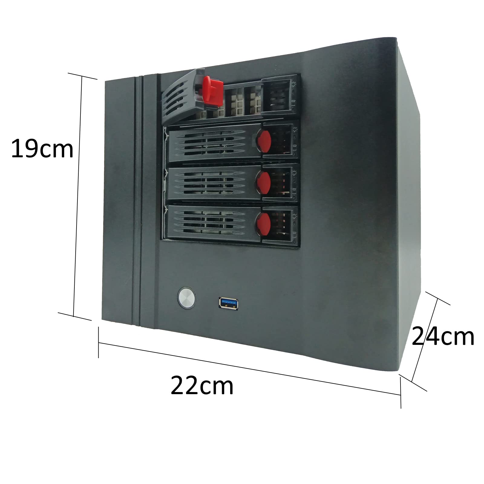 Amazon | KCMconmey 4 + 2ベイDIY NASケース、4 x 2.5インチ