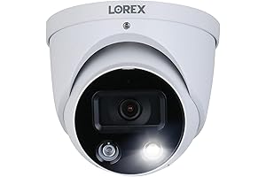 Lorex 4K Ultra HD Smart Deterrence PoE Outdoor Dome Add-On Security Camera